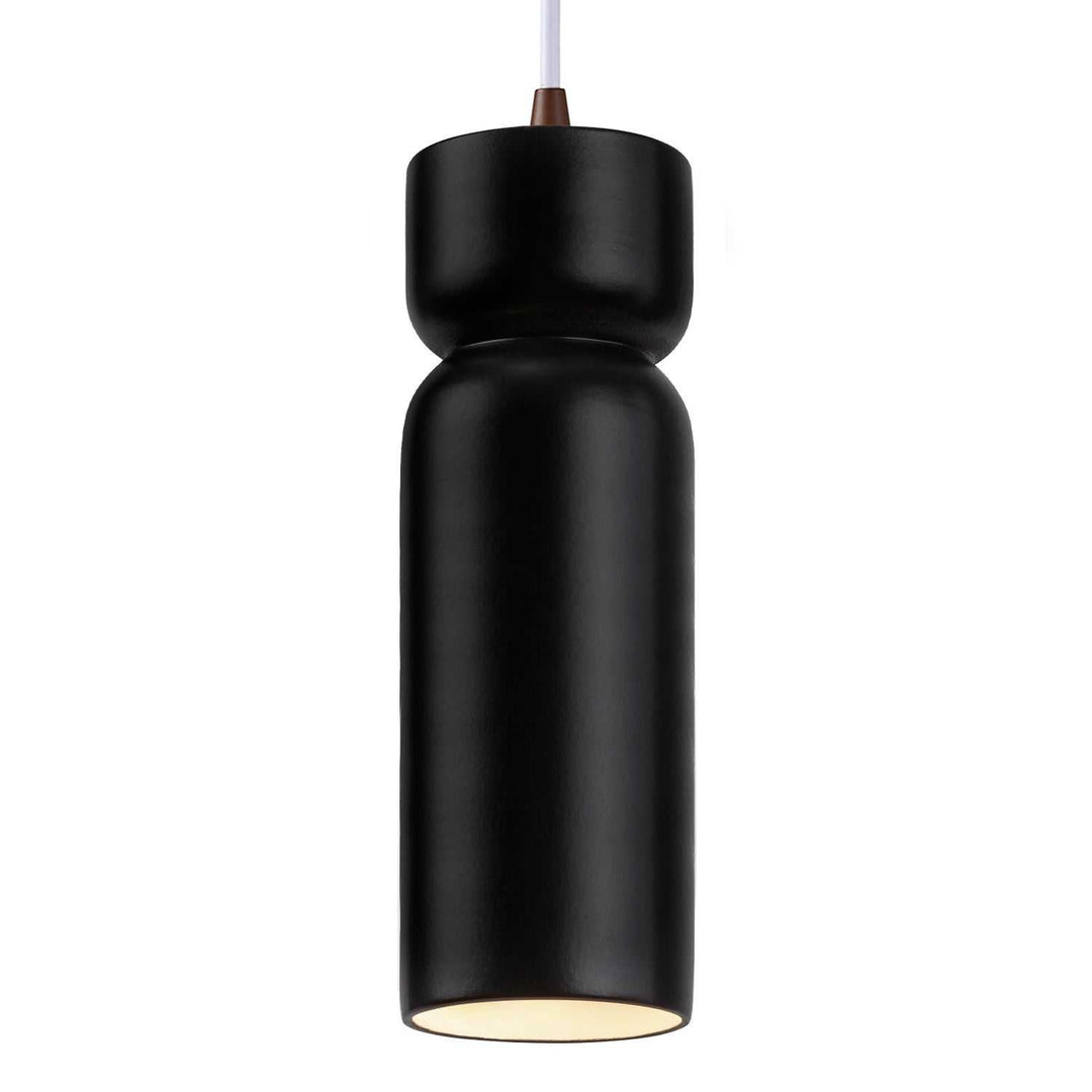 Radiance One Light Pendant in Carbon - Matte Black Justice Designs
