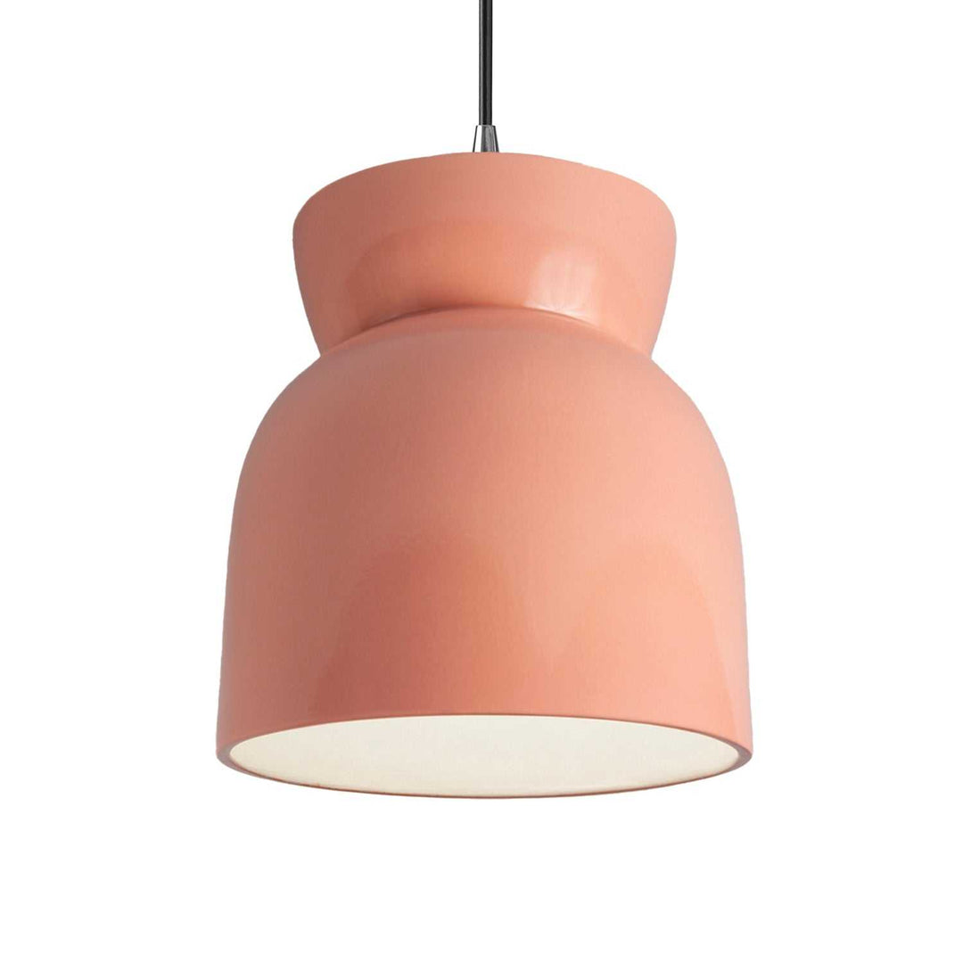 Radiance One Light Pendant in Gloss Blush Justice Designs