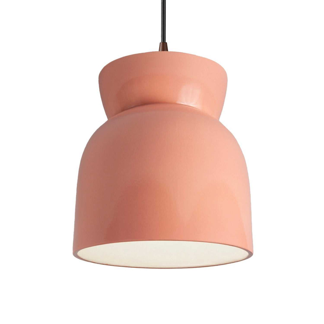 Radiance One Light Pendant in Gloss Blush Justice Designs