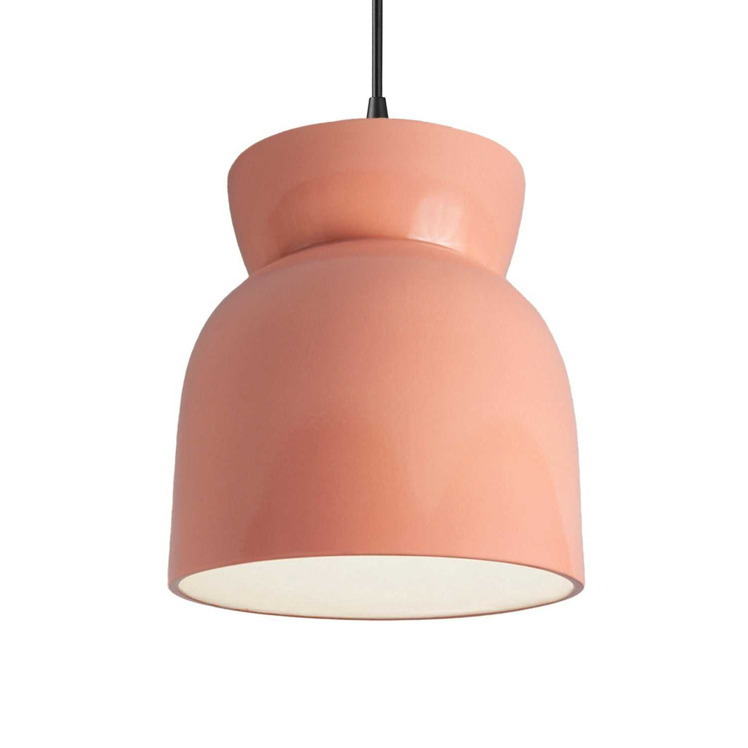 Radiance One Light Pendant in Gloss Blush Justice Designs