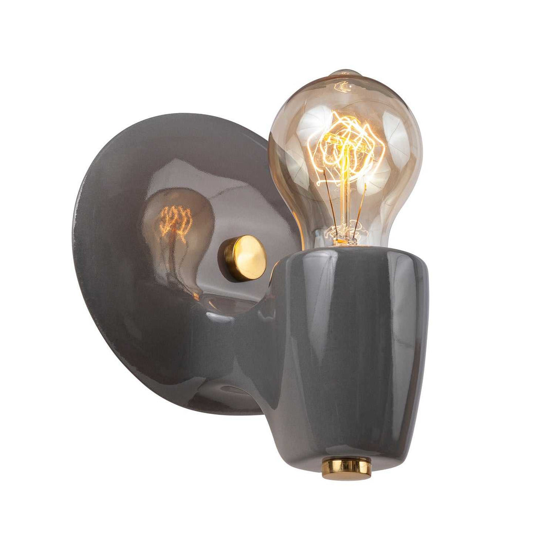 American Classics One Light Wall Sconce in Gloss Grey Justice Designs