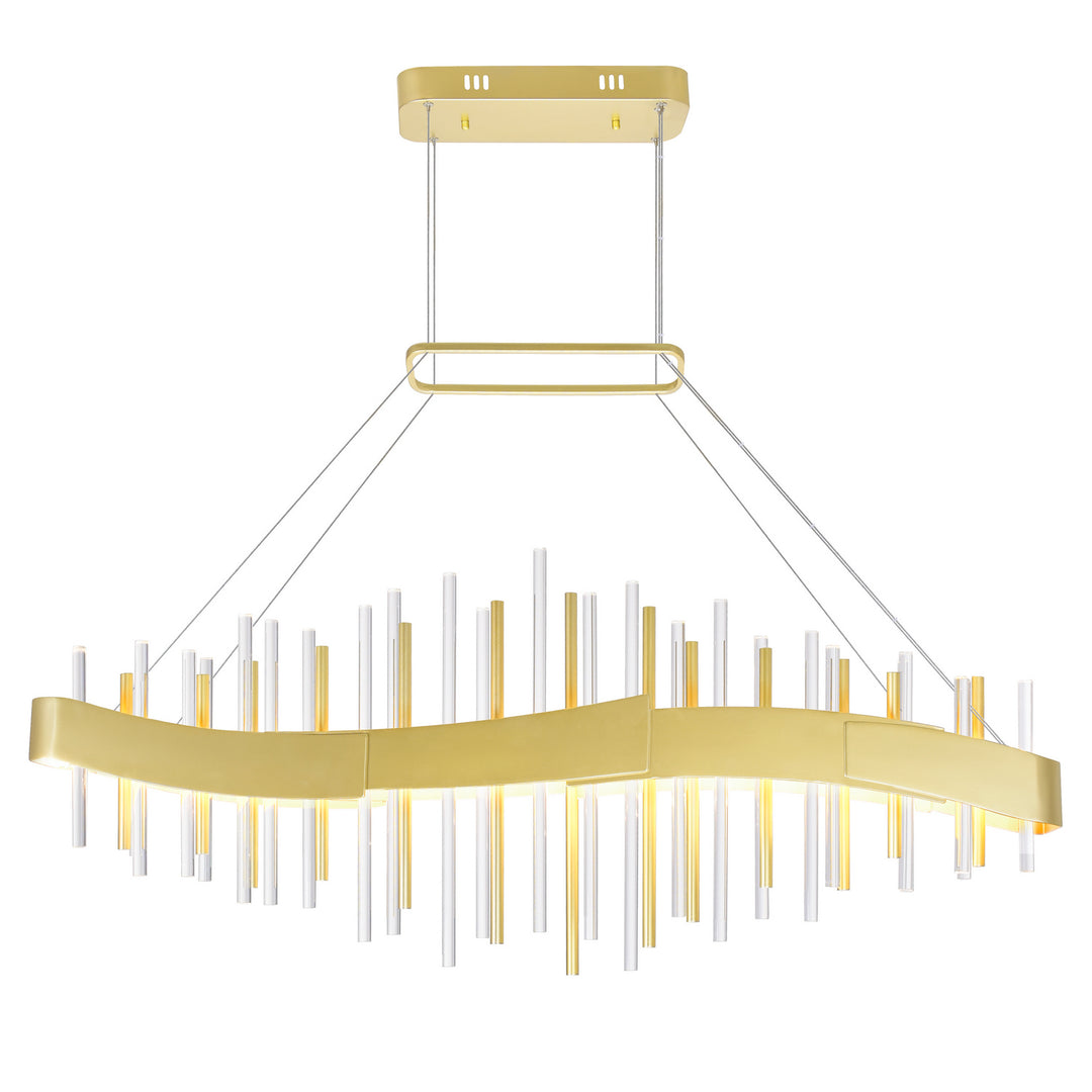 Millipede LED Chandelier in Satin Gold - available from The Lighting Shoppe, trusted by Canadian homeowners