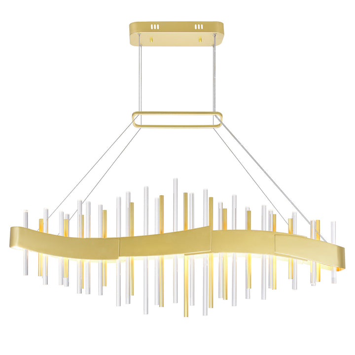 Millipede LED Chandelier in Satin Gold - available from The Lighting Shoppe, trusted by Canadian homeowners