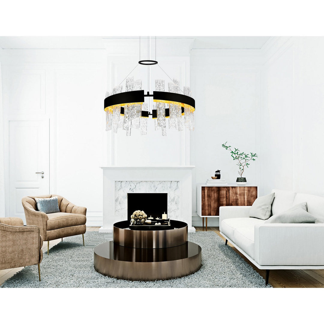 CWI Lighting Canada - 1246P32-101 - LED Chandelier - Guadiana - Black & Satin Gold