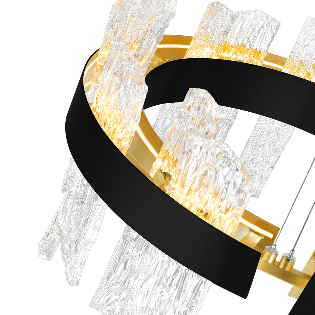 CWI Lighting Canada - 1246P32-101 - LED Chandelier - Guadiana - Black & Satin Gold