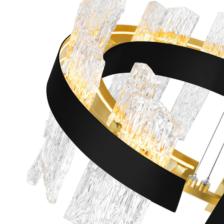 CWI Lighting Canada - 1246P32-101 - LED Chandelier - Guadiana - Black & Satin Gold