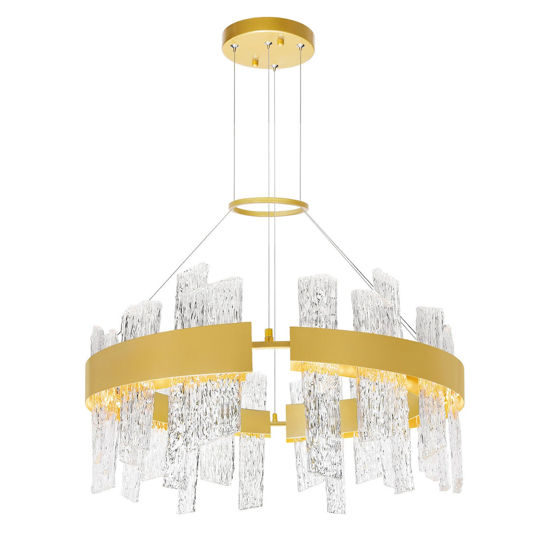 Guadiana LED Chandelier in Satin Gold - available from The Lighting Shoppe, trusted by Canadian homeowners