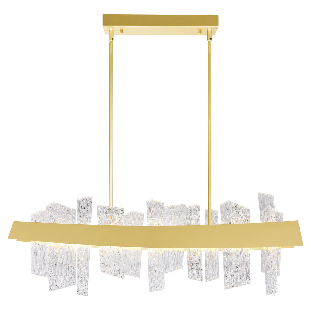 Guadiana LED Chandelier in Satin Gold - available from The Lighting Shoppe, trusted by Canadian homeowners