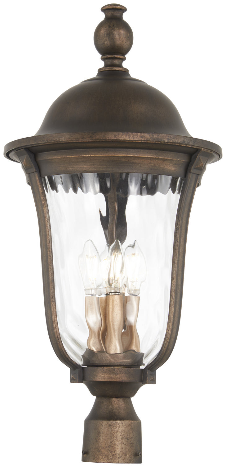 Havenwood Four Light Outdoor Post Mount in Tauira Bronze And Alder Silver - available from The Lighting Shoppe, trusted by Canadian homeowners