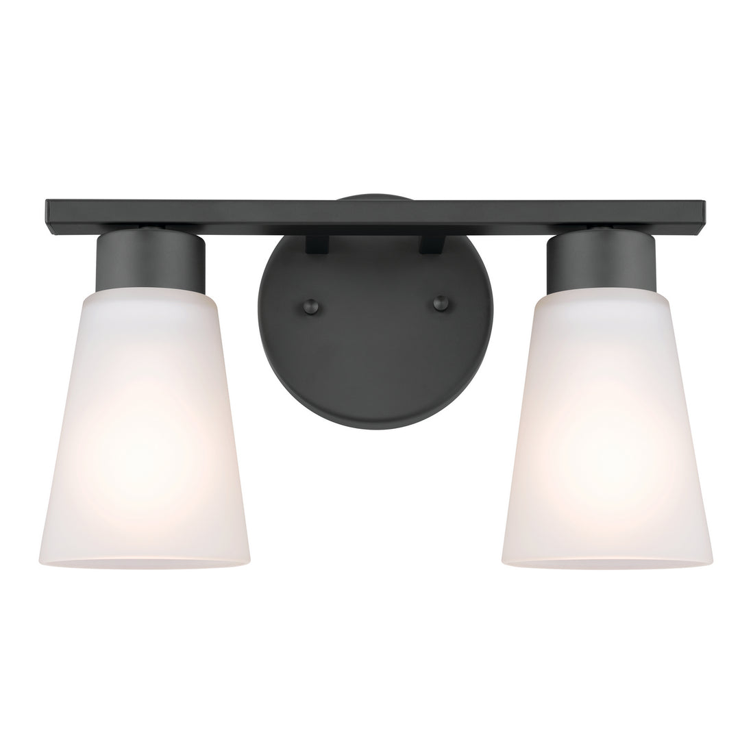 Kichler Canada - 55120BK - Two Light Bath - Stamos - Black