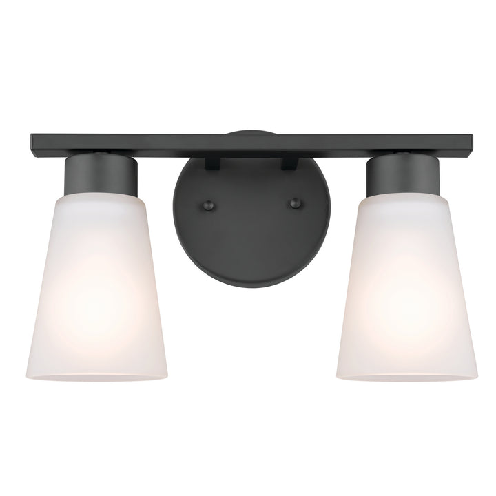 Kichler Canada - 55120BK - Two Light Bath - Stamos - Black
