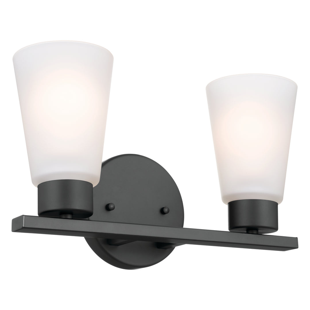 Kichler Canada - 55120BK - Two Light Bath - Stamos - Black