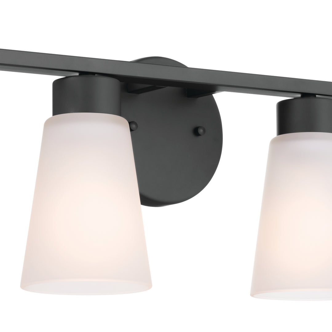 Kichler Canada - 55122BK - Four Light Bath - Stamos - Black