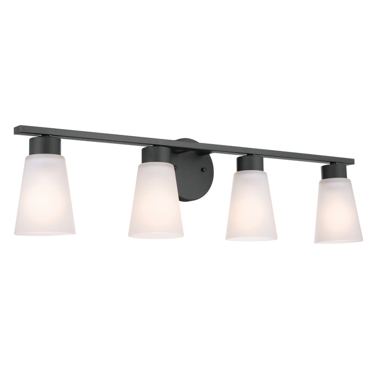 Kichler Canada - 55122BK - Four Light Bath - Stamos - Black