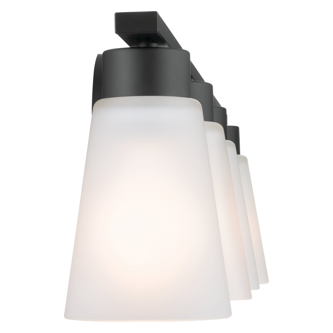 Kichler Canada - 55122BK - Four Light Bath - Stamos - Black
