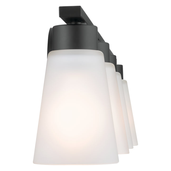 Kichler Canada - 55122BK - Four Light Bath - Stamos - Black