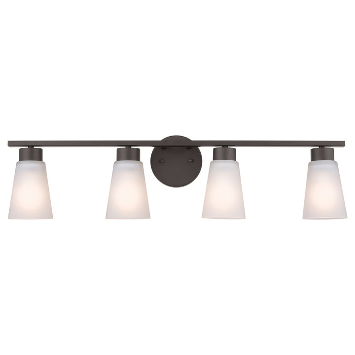 Kichler Canada - 55122BK - Four Light Bath - Stamos - Black