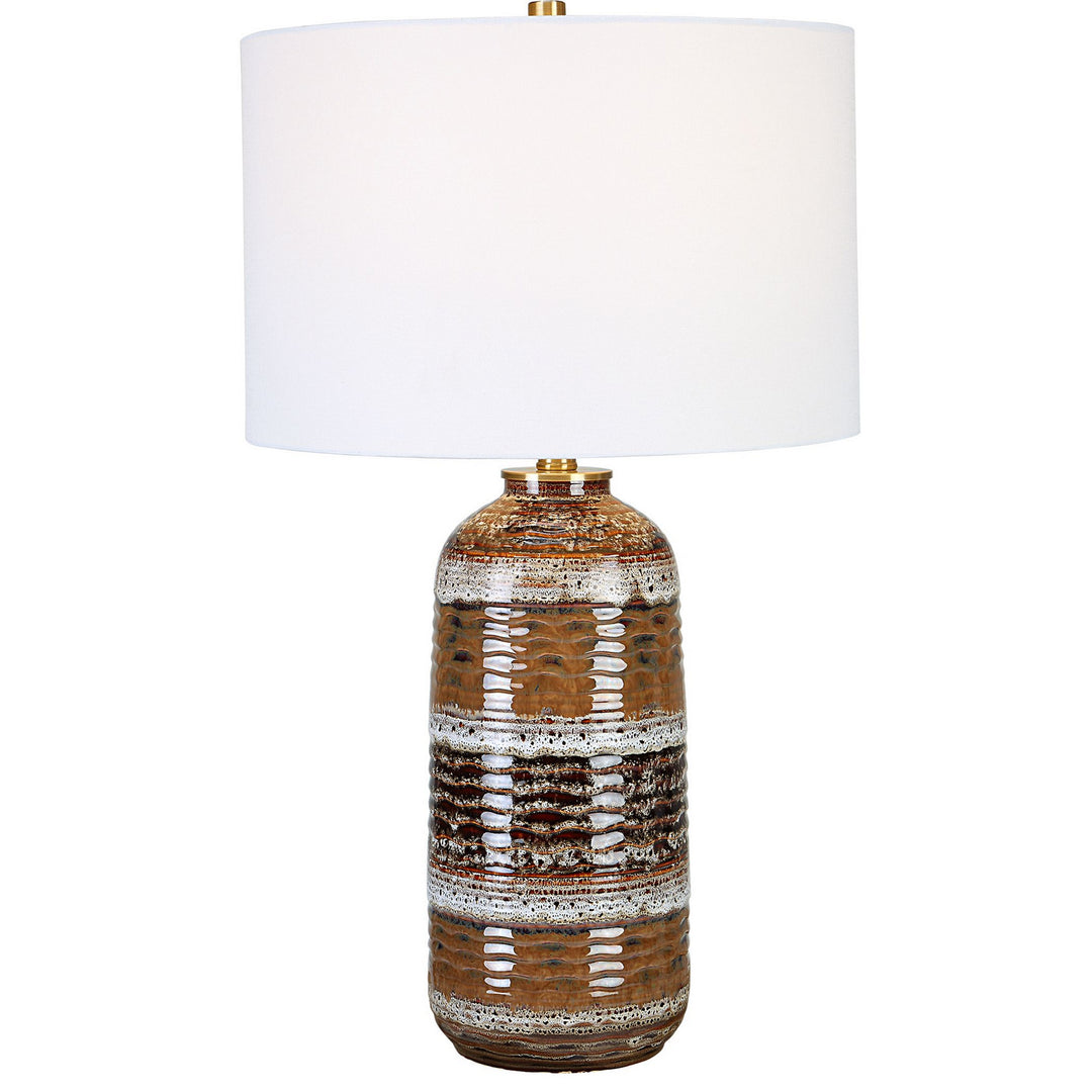 Roan One Light Table Lamp in Antique Brass - available from The Lighting Shoppe, trusted by Canadian homeowners