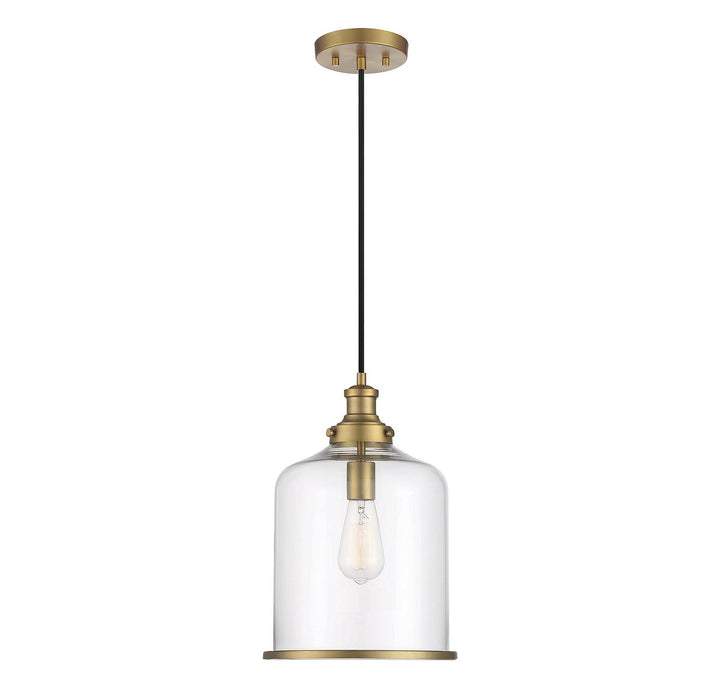 Meridian - M70120NB - One Light Pendant - Natural Brass