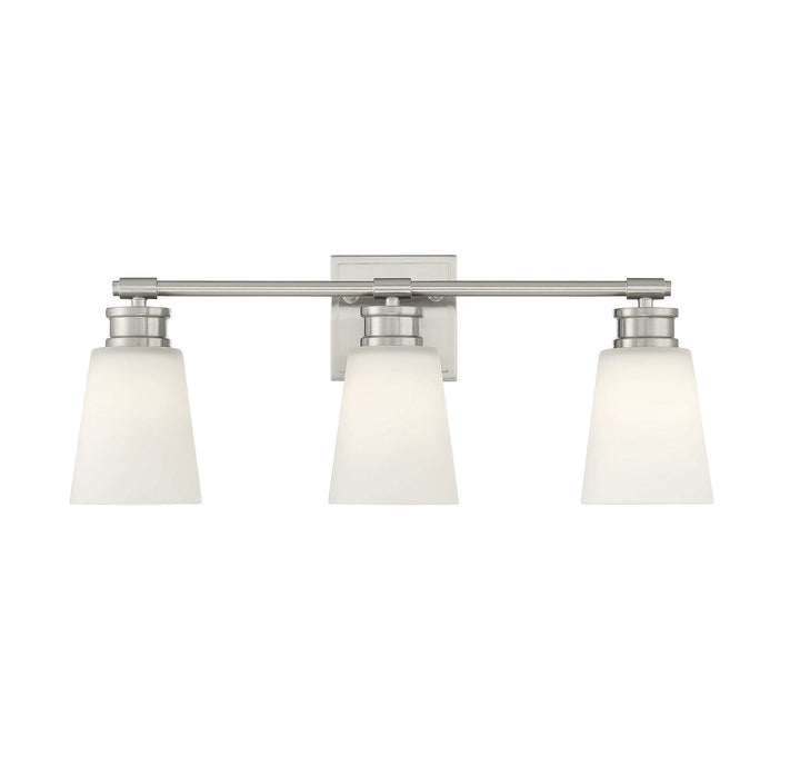 Meridian - M80055BN - Three Light Bathroom Vanity - Brushed Nickel