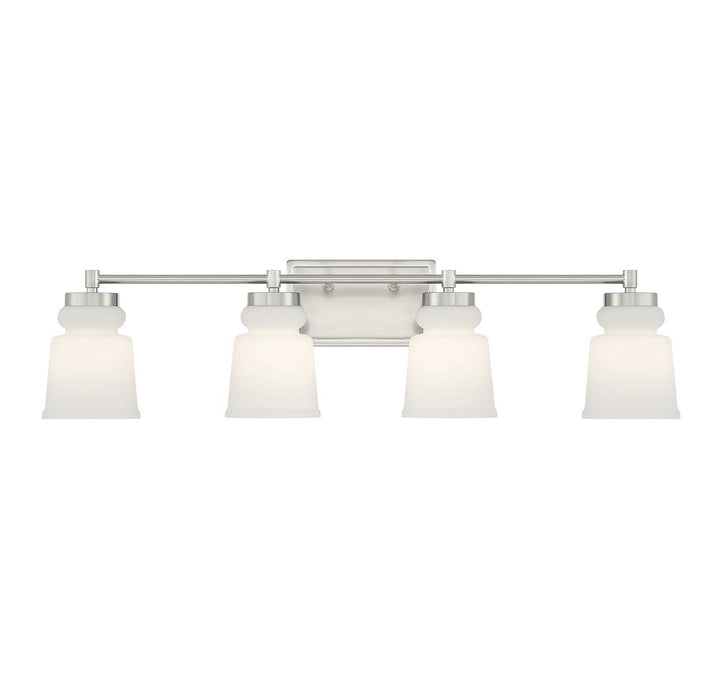 Meridian - M80059BN - Four Light Bathroom Vanity - Brushed Nickel