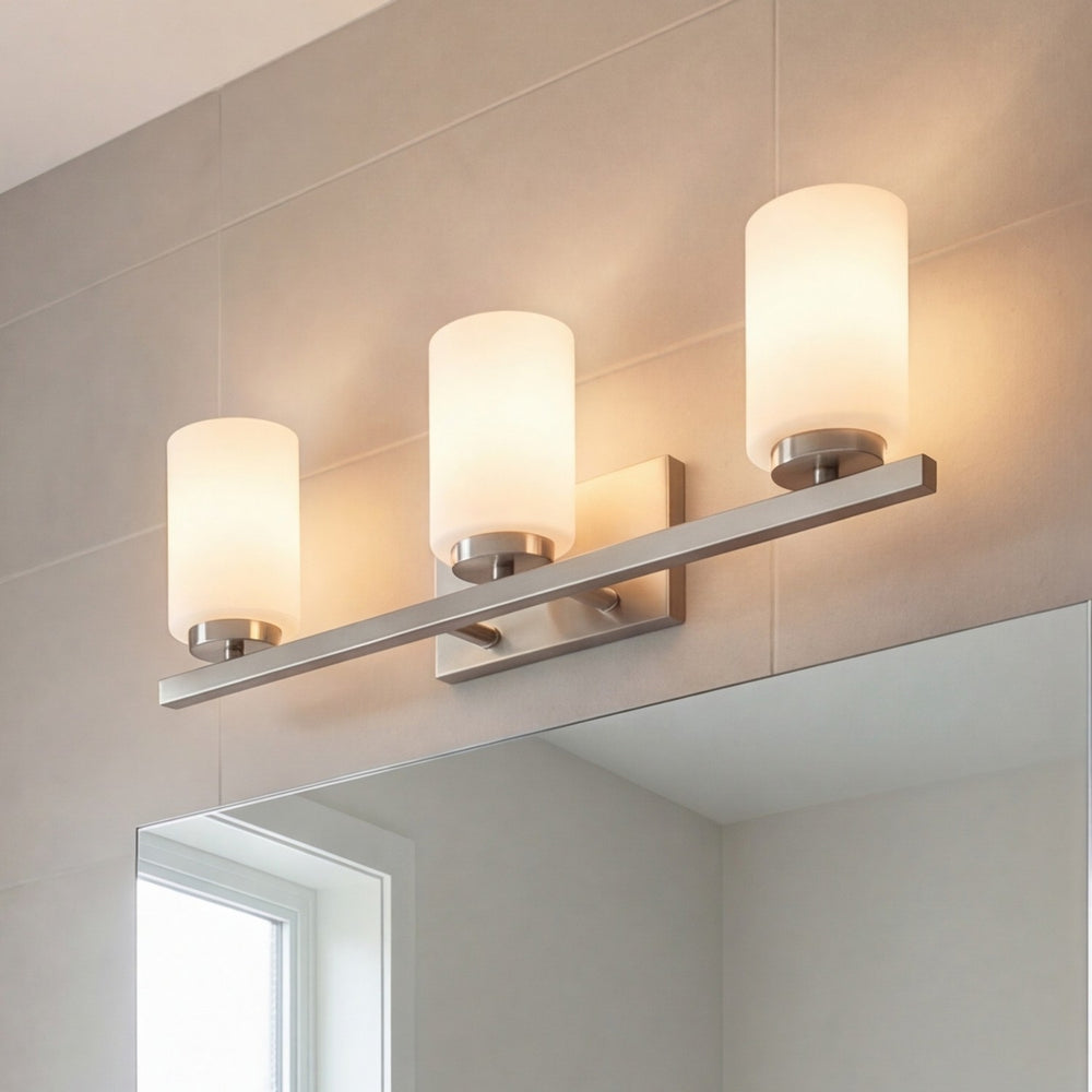Meridian - M80067BN - Three Light Bathroom Vanity - Brushed Nickel
