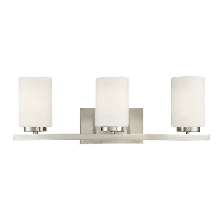 Meridian - M80067BN - Three Light Bathroom Vanity - Brushed Nickel