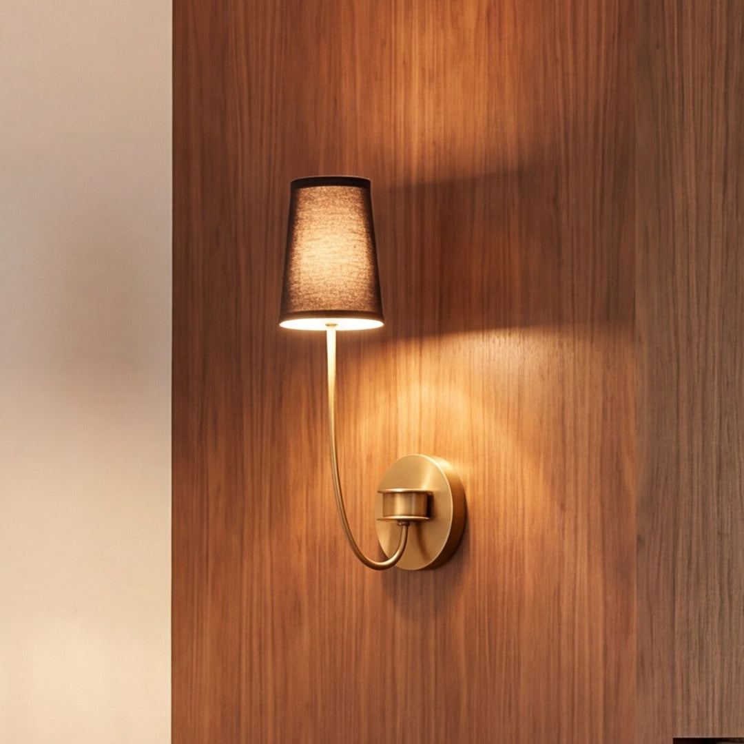 Meridian - M90064NB - One Light Wall Sconce - Natural Brass