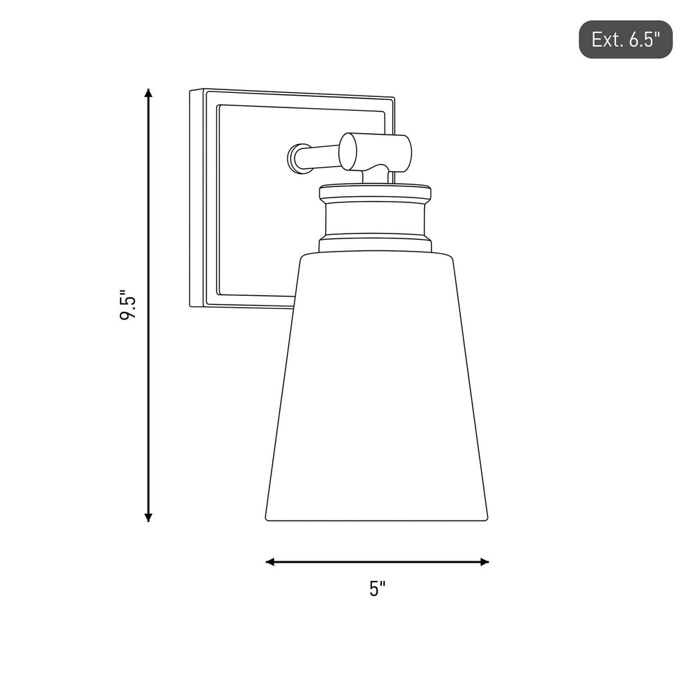 Meridian - M90072BN - One Light Wall Sconce - Brushed Nickel