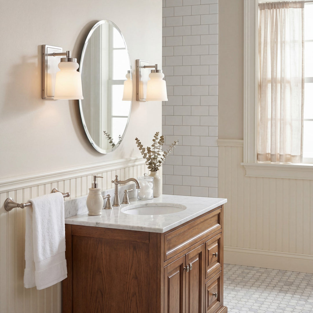 Meridian - M90073BN - One Light Wall Sconce - Brushed Nickel