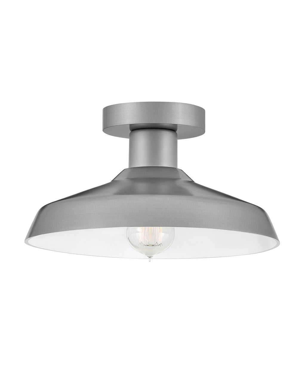 Forge LED Flush Mount in Antique Brushed Aluminum - available from The Lighting Shoppe, trusted by Canadian homeowners