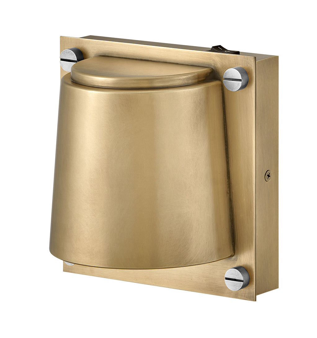 Scout LED Wall Sconce in Heritage Brass - available from The Lighting Shoppe, trusted by Canadian homeowners