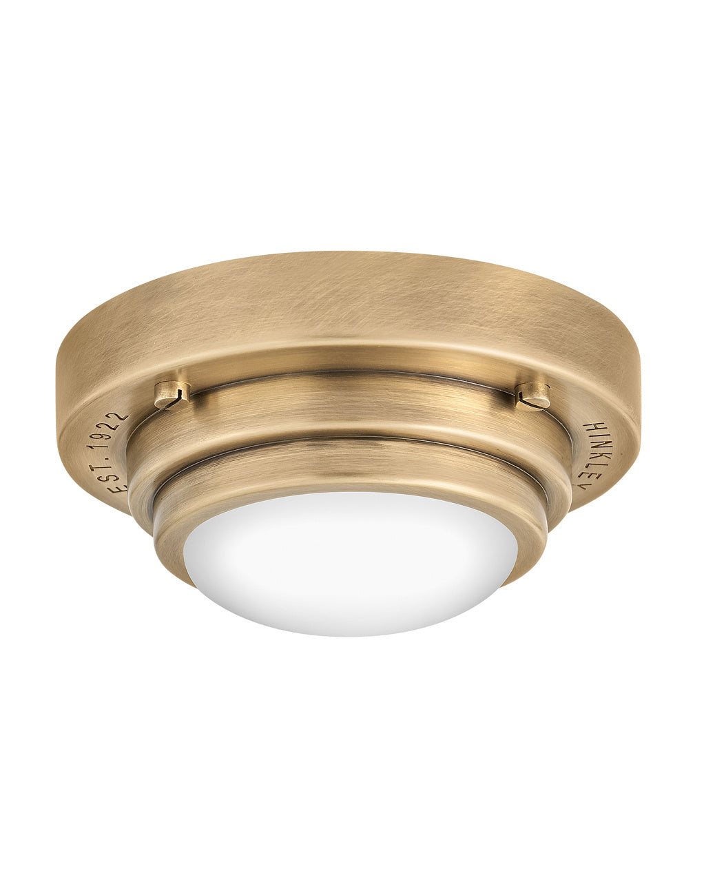 Porte LED Flush Mount or Sconce in Heritage Brass - available from The Lighting Shoppe, trusted by Canadian homeowners