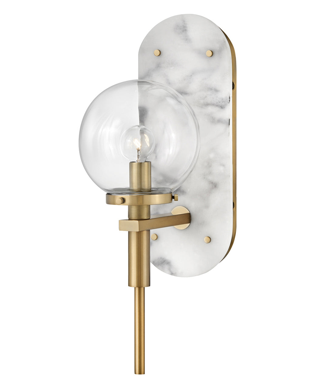 Gilda LED Wall Sconce in Heritage Brass - available from The Lighting Shoppe, trusted by Canadian homeowners
