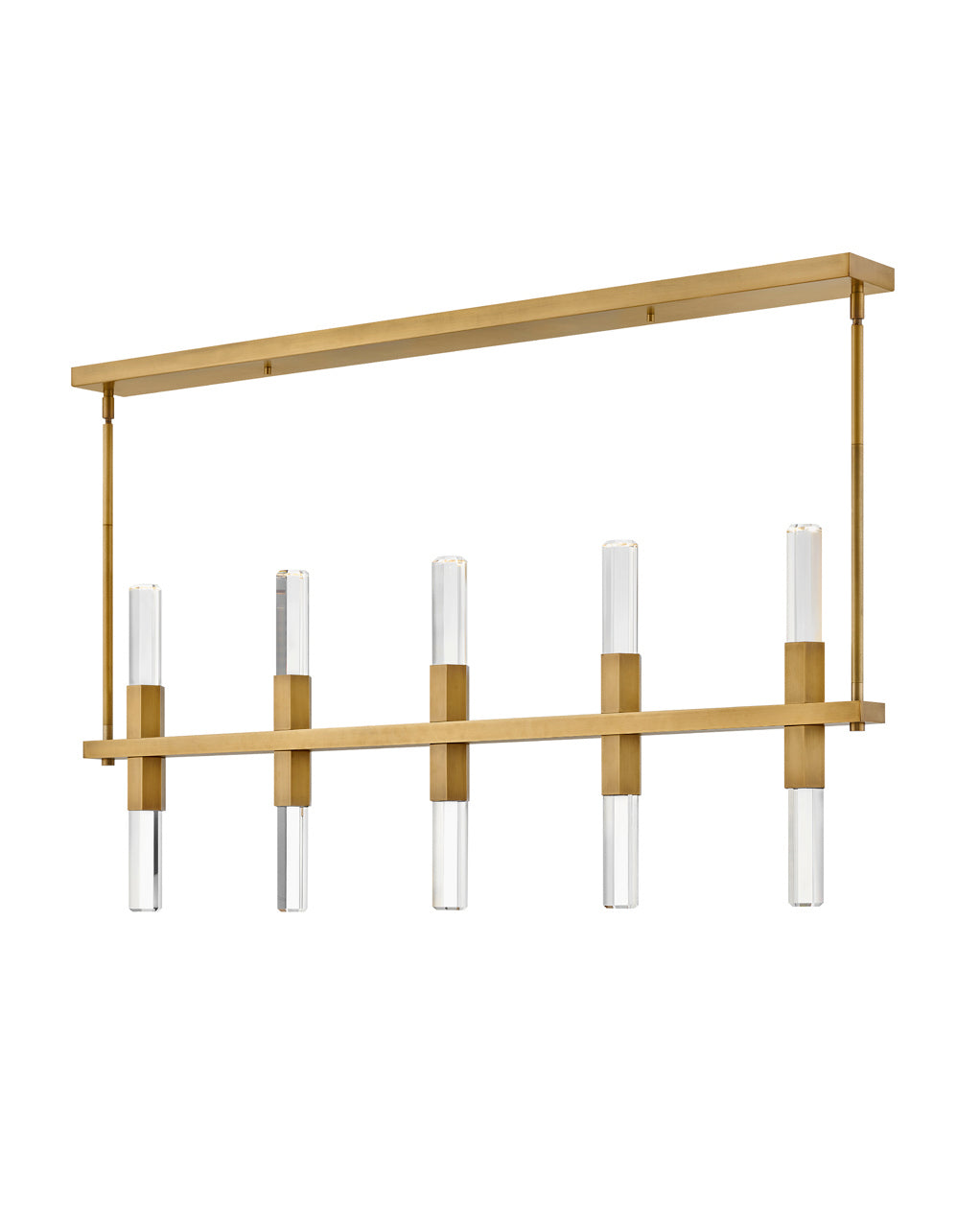 Cecily LED Linear Pendant in Heritage Brass - available from The Lighting Shoppe, trusted by Canadian homeowners