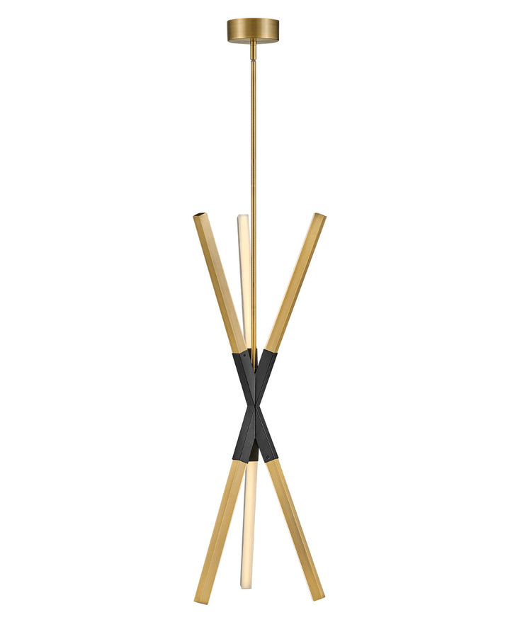 Fredrick Ramond Canada - FR30617LCB - LED Pendant - Rae - Lacquered Brass