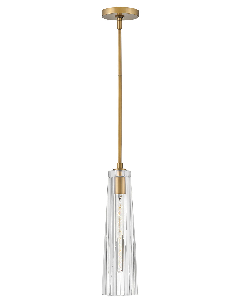 Cosette LED Pendant in Heritage Brass - available from The Lighting Shoppe, trusted by Canadian homeowners