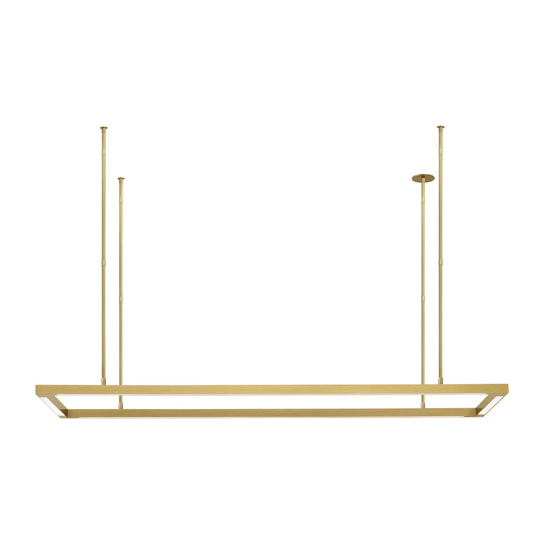 Visual Comfort Modern - 700LSSTG50NB-LED927 - LED Linear Suspension - Stagger - Natural Brass