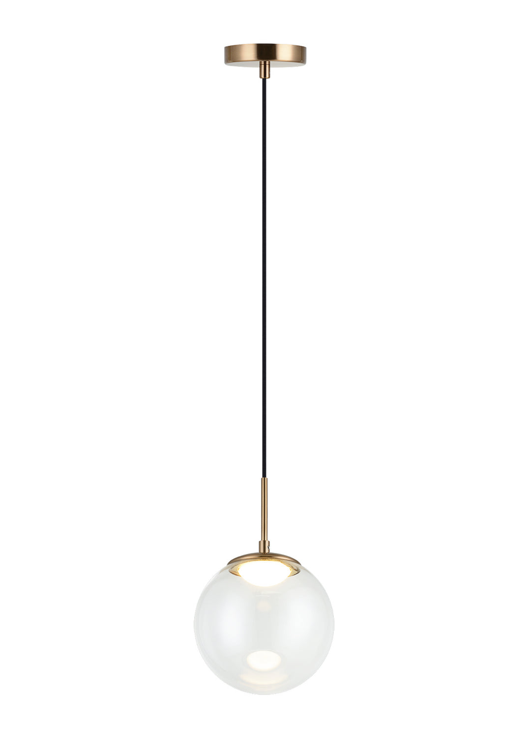 Boble LED Pendant in Aged Gold Brass - available from The Lighting Shoppe, trusted by Canadian homeowners