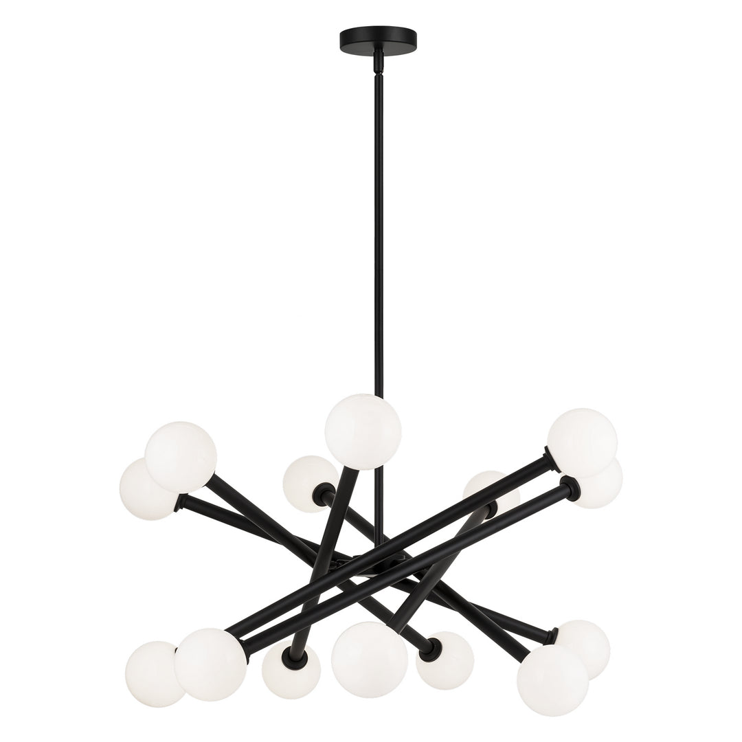 Matchstix 14 Light Chandelier in Black - available from The Lighting Shoppe, trusted by Canadian homeowners