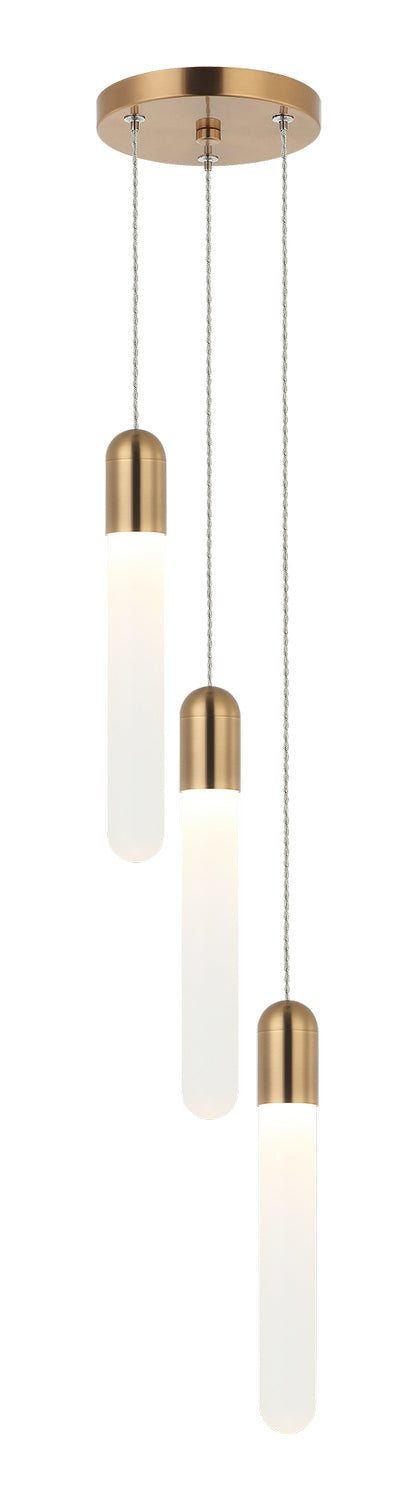 Aydin LED Pendant in Aged Gold Brass - available from The Lighting Shoppe, trusted by Canadian homeowners