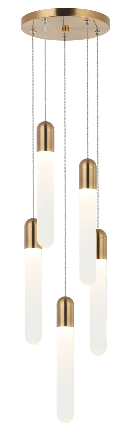 Aydin LED Pendant in Aged Gold Brass - available from The Lighting Shoppe, trusted by Canadian homeowners