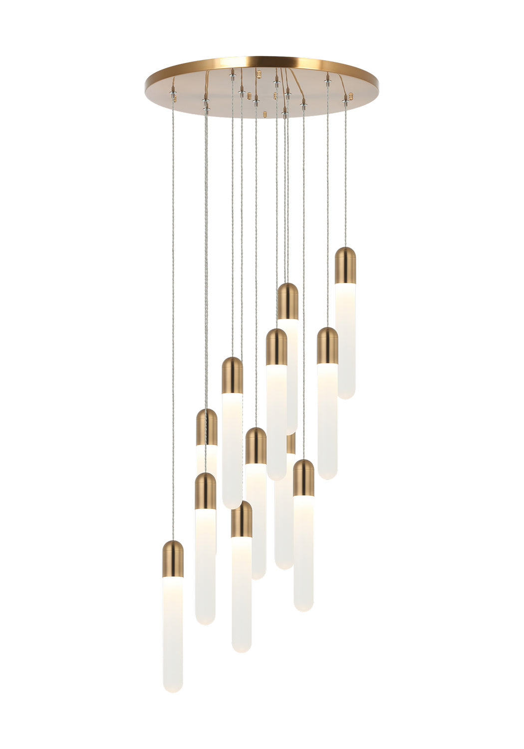 Aydin LED Pendant in Aged Gold Brass - available from The Lighting Shoppe, trusted by Canadian homeowners