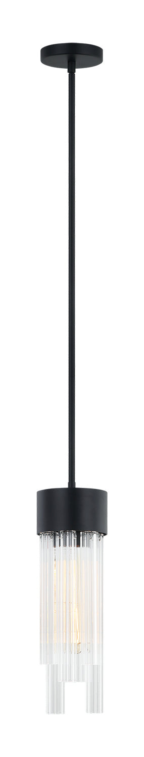Kellan One Light Pendant in Matte Black - available from The Lighting Shoppe, trusted by Canadian homeowners