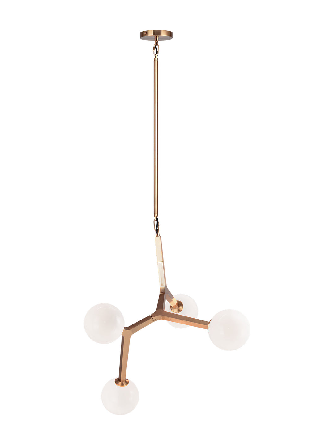 Rami Four Light Pendant in Aged Gold Brass - available from The Lighting Shoppe, trusted by Canadian homeowners