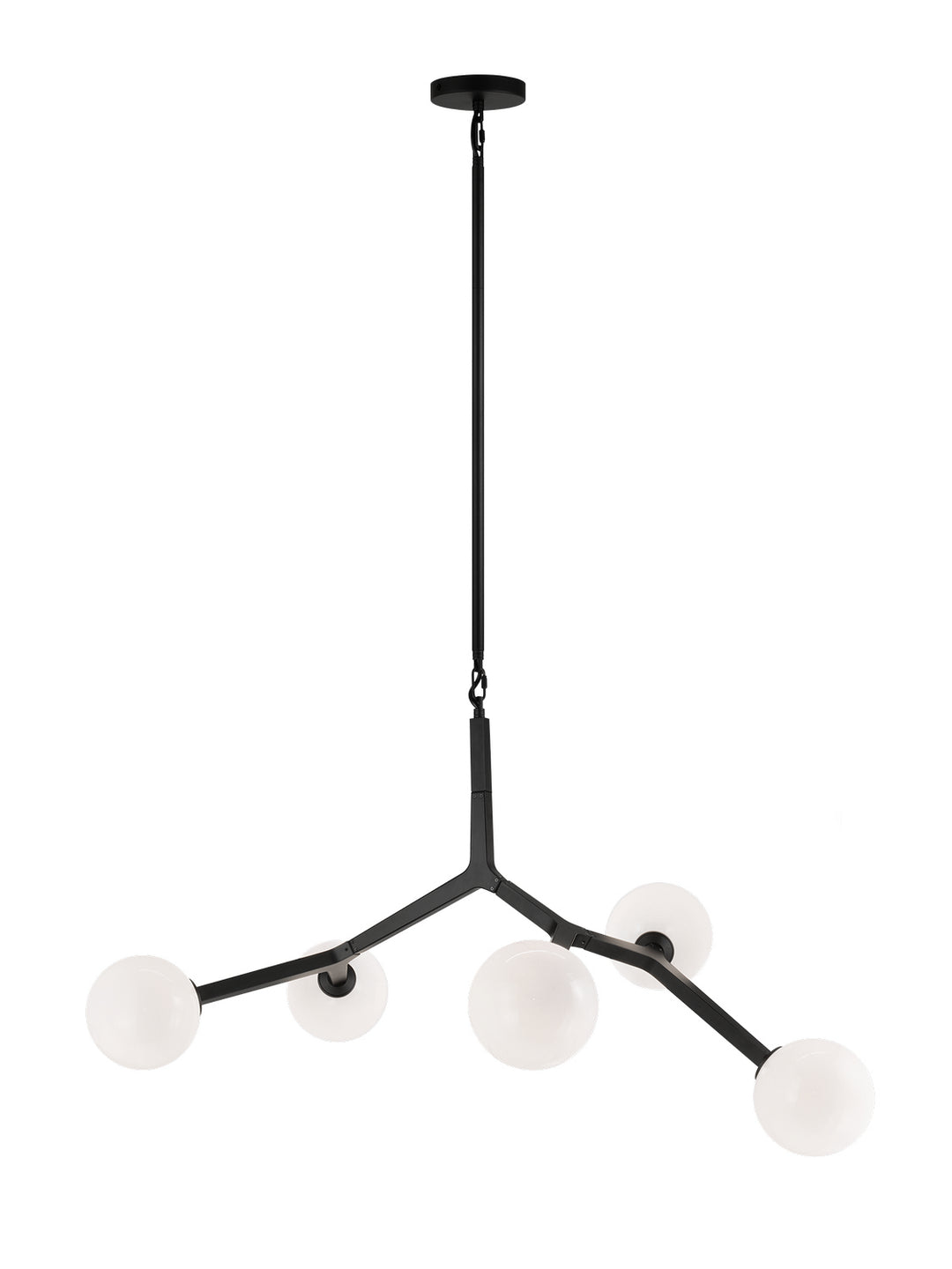 Rami Five Light Chandelier in Black - available from The Lighting Shoppe, trusted by Canadian homeowners