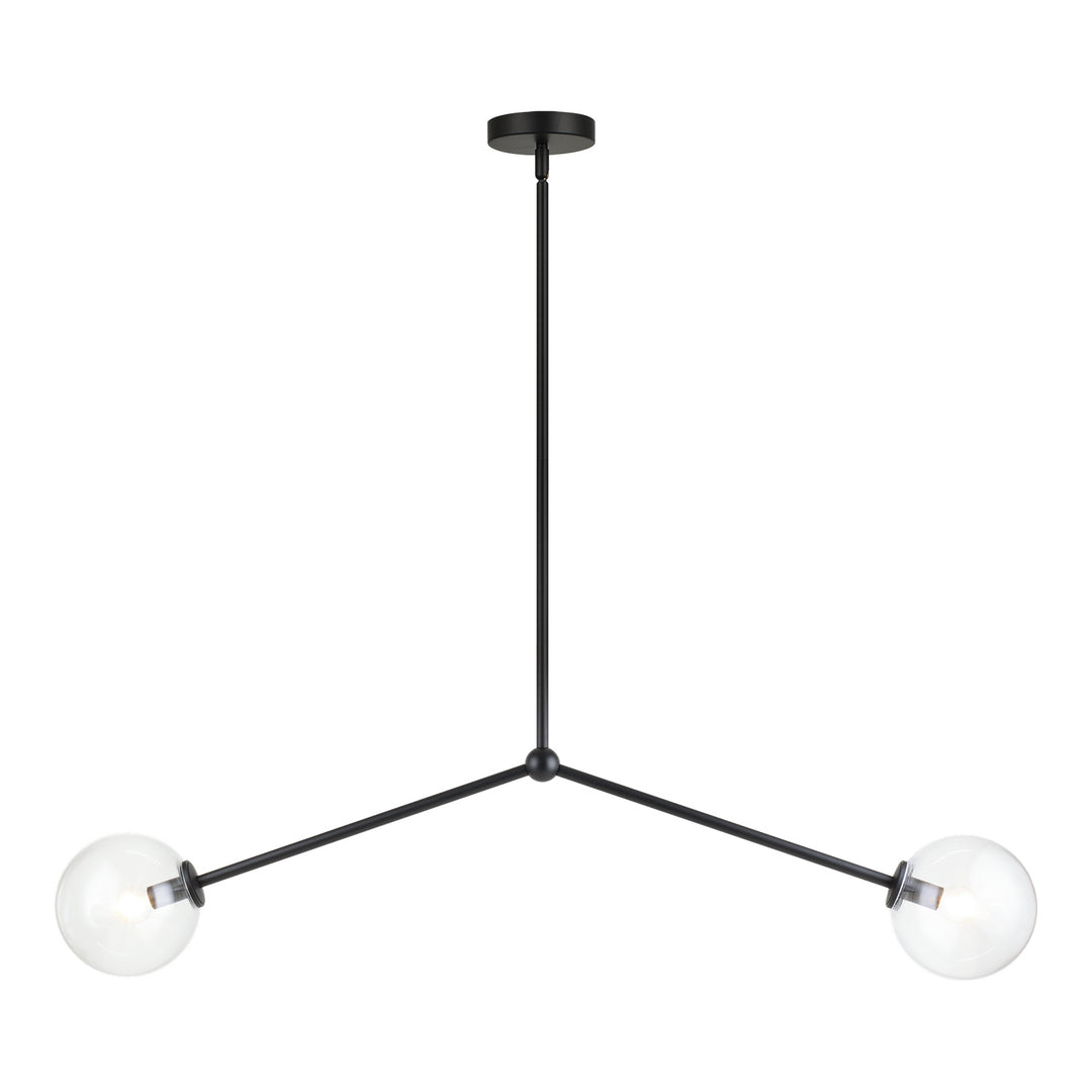 Novo Two Light Pendant in Black - available from The Lighting Shoppe, trusted by Canadian homeowners