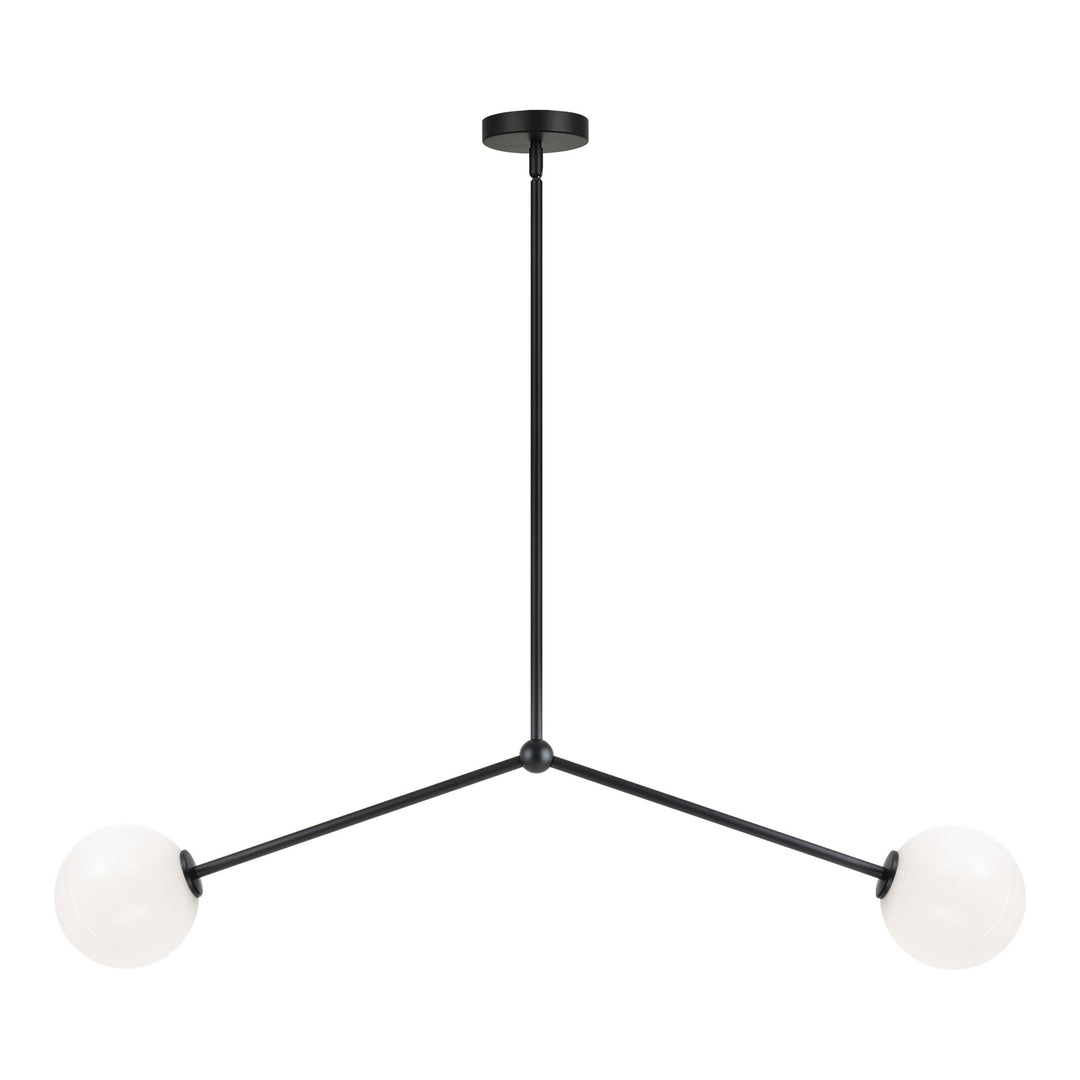 Novo Two Light Pendant in Black - available from The Lighting Shoppe, trusted by Canadian homeowners