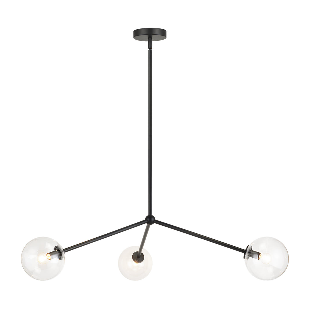 Novo Three Light Pendant in Black - available from The Lighting Shoppe, trusted by Canadian homeowners