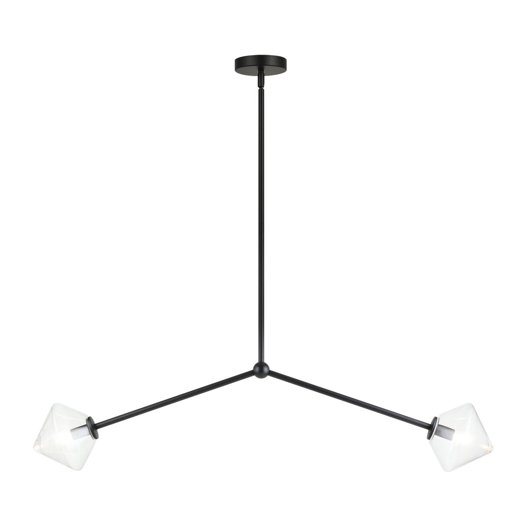 Novo Two Light Pendant in Black - available from The Lighting Shoppe, trusted by Canadian homeowners